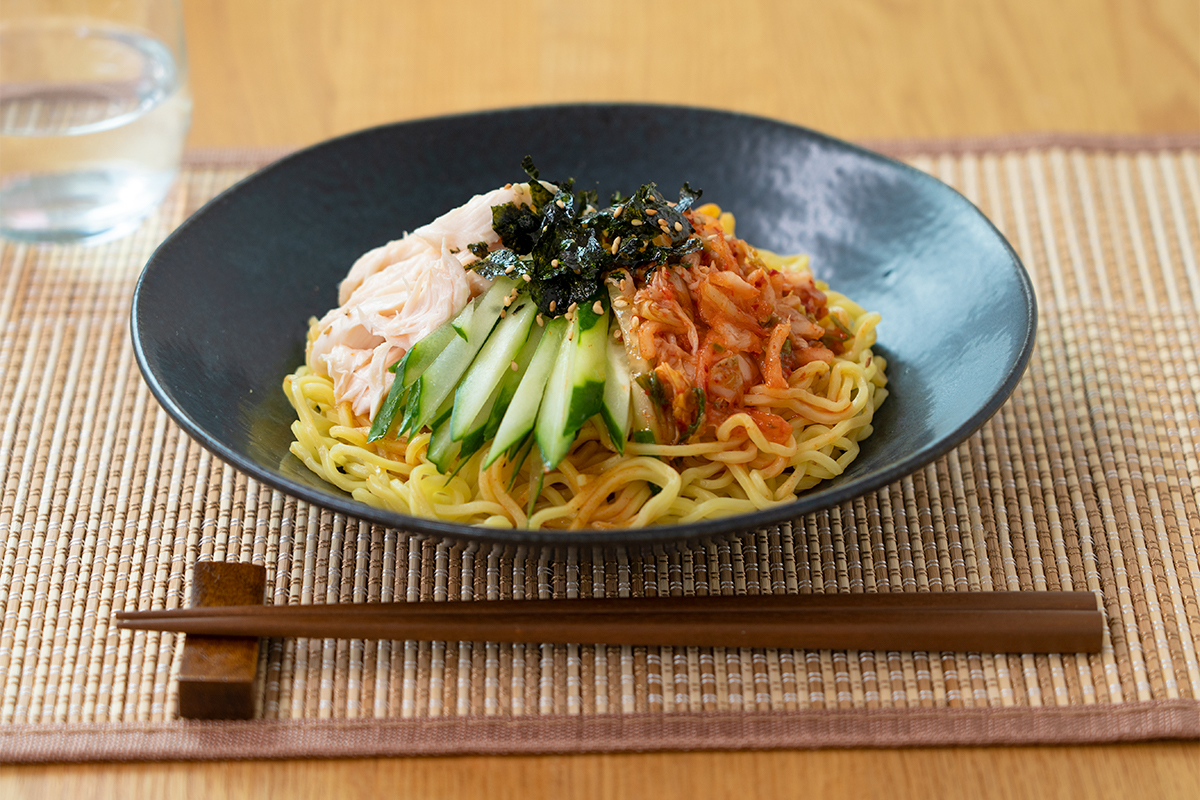 ビビンバ風冷やし麺