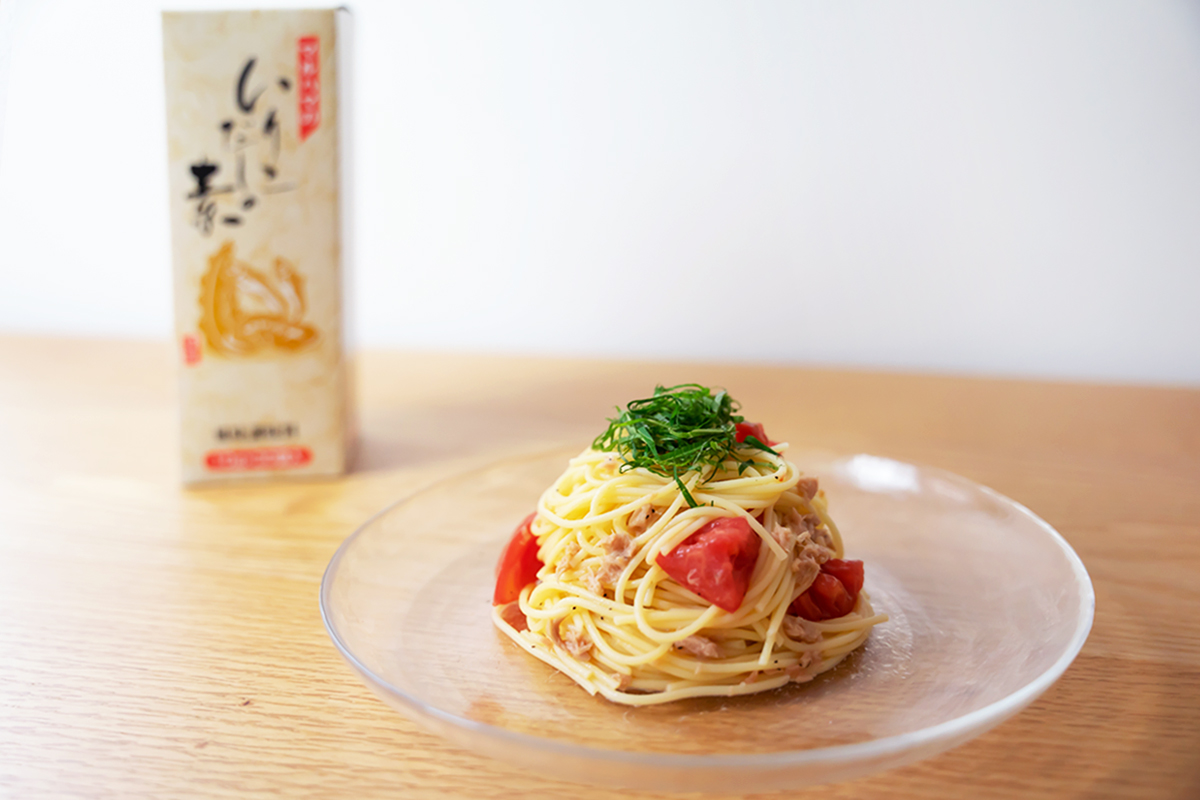 TCトマトの冷製パスタ