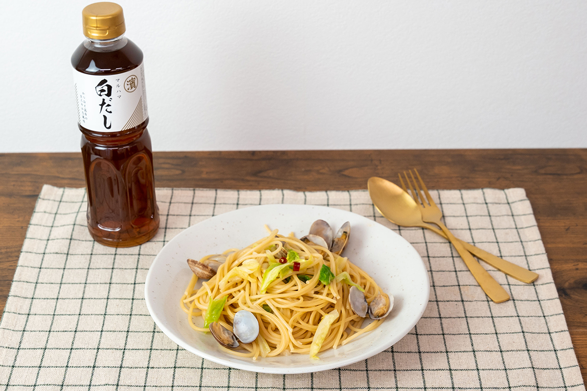 あさりとキャベツのパスタ